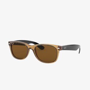 Ray-Ban New Wayfarer Sunglasses - Honey Frame / Brown Lens
